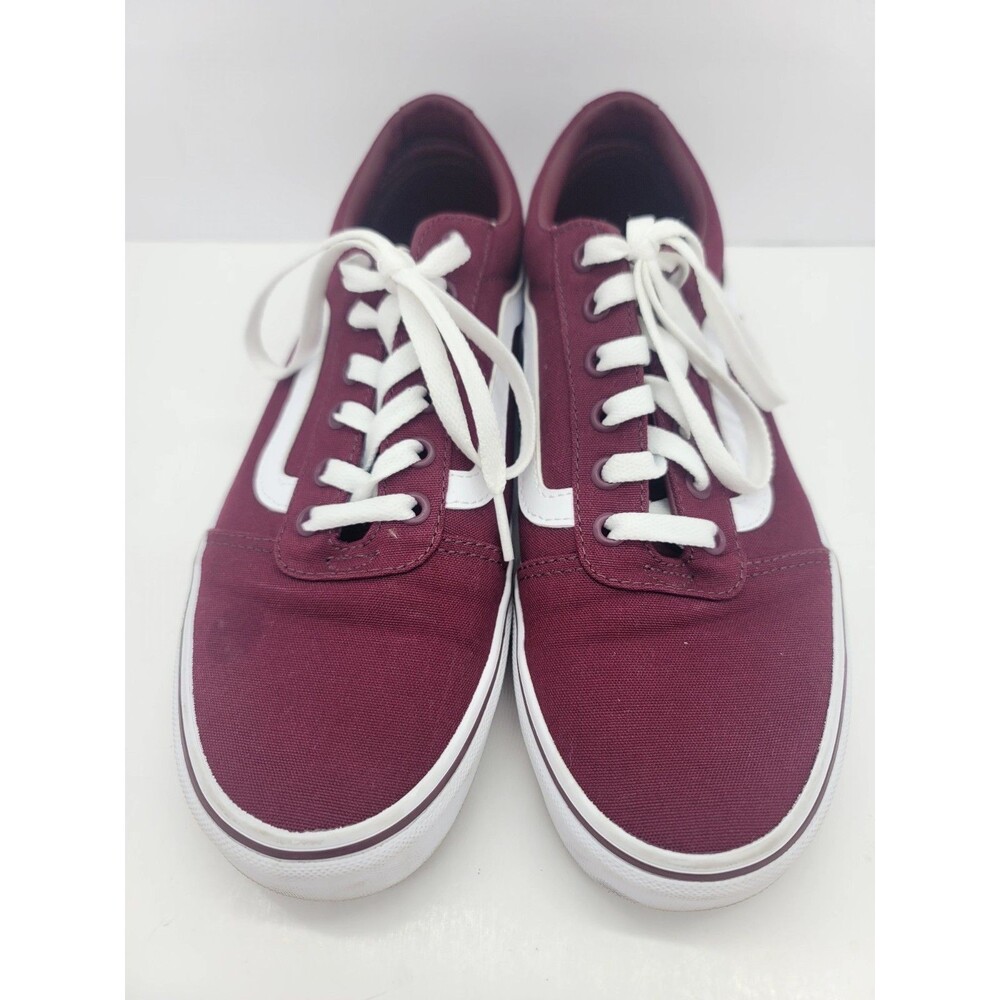 Vans Ward Womens Size 10 Burgundy with White 500714